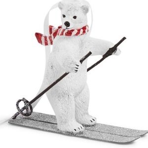 Brand New Vera Bradley Polar Bear Skiing Ornament 🐻‍❄️❄️